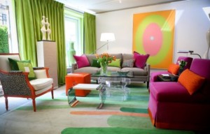 Color Blocking with Throw Pillows