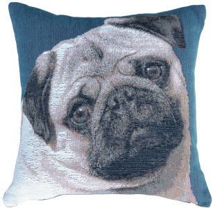 Pug dog pillow