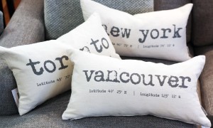 city-inspired coordinates new york toronto vancouver pillows