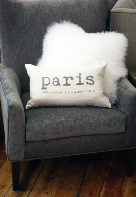 Paris on chair
